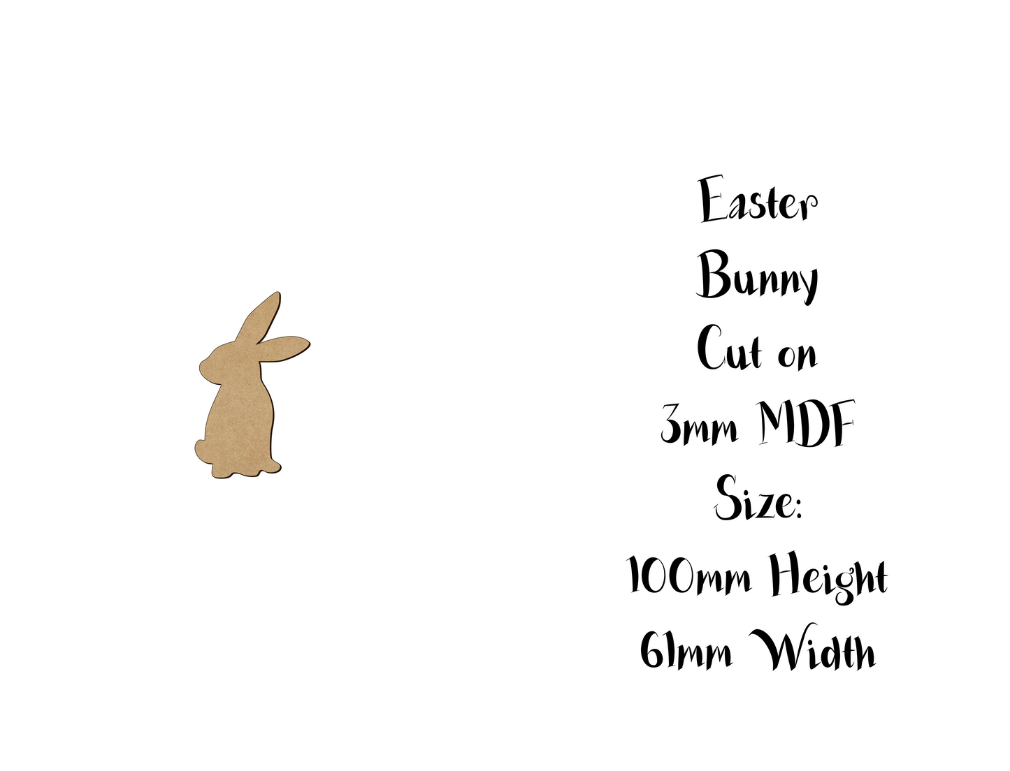 Easter decoration - Bunny - Size 5 to 25cm - Version 5