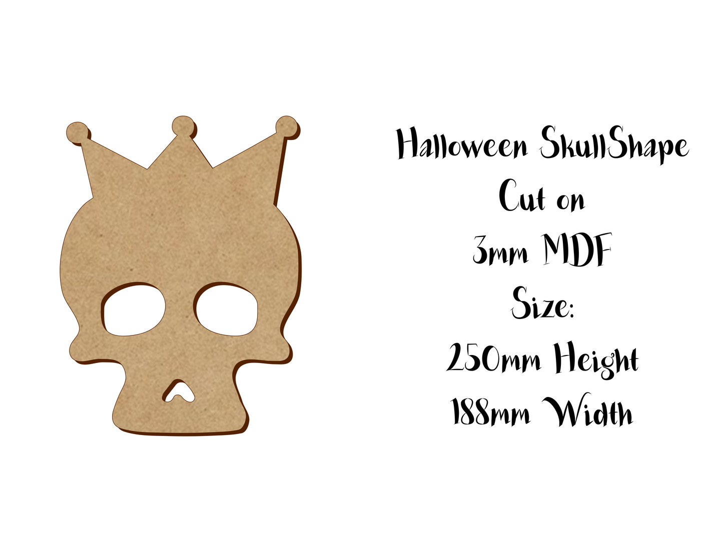 Halloween decoration - Skull - Size 5 to 25cm - Version 7