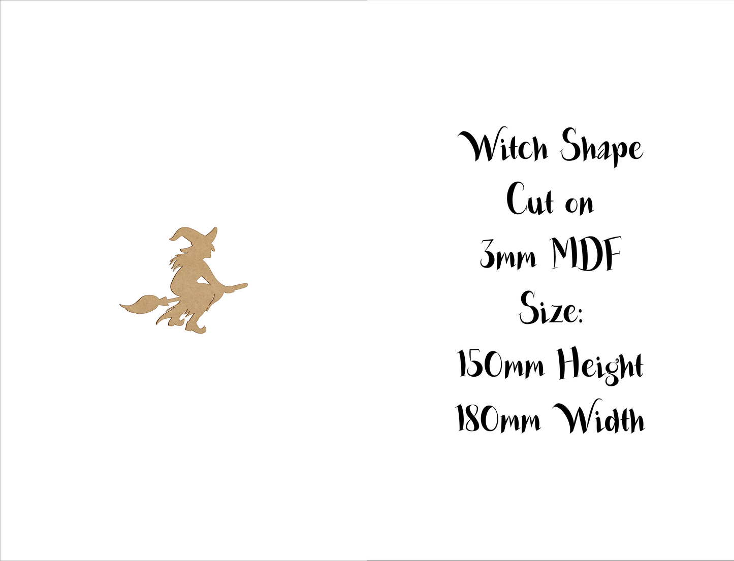 Halloween MDF decoration - Witches - 10cm to 30cm