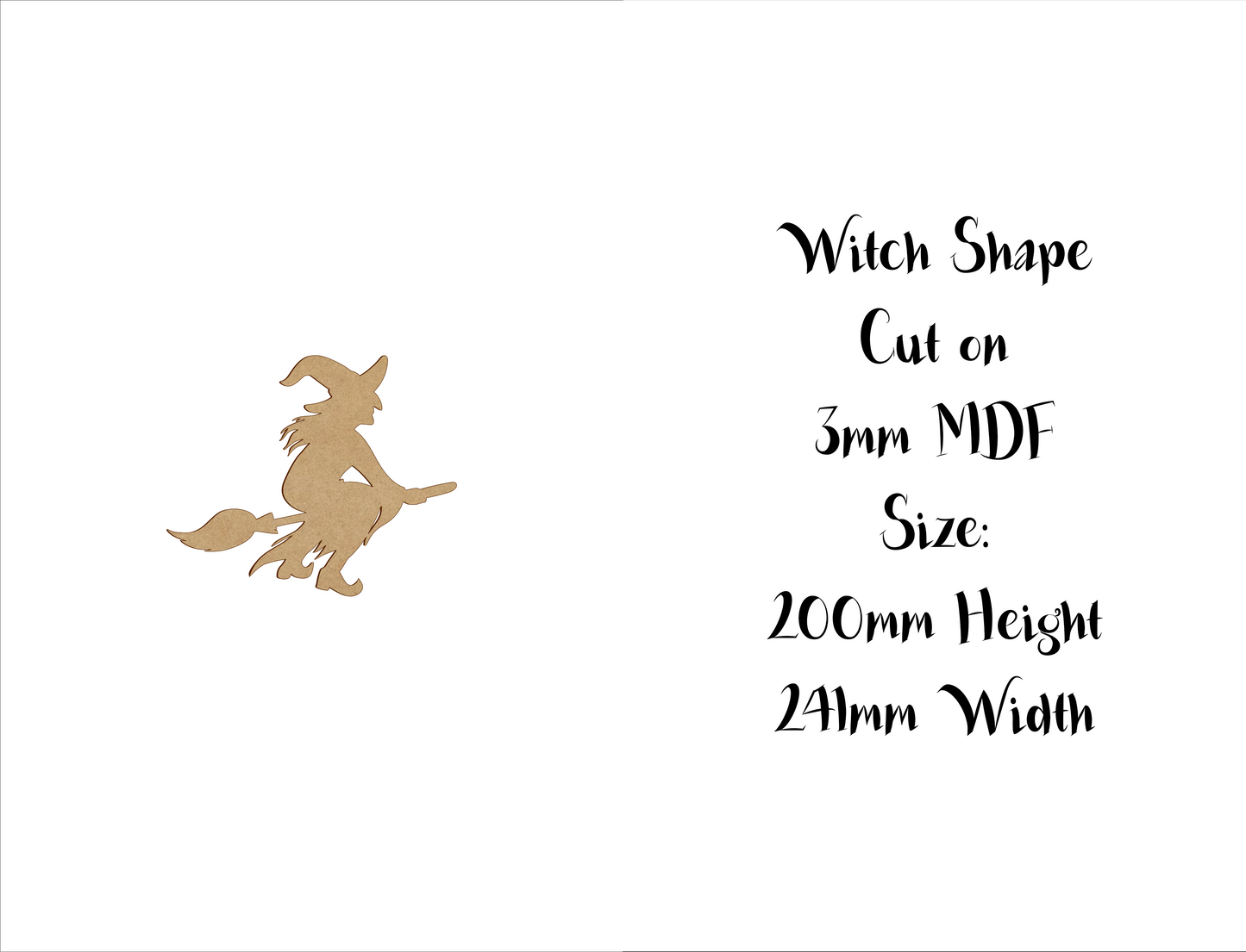 Halloween MDF decoration - Witches - 10cm to 30cm