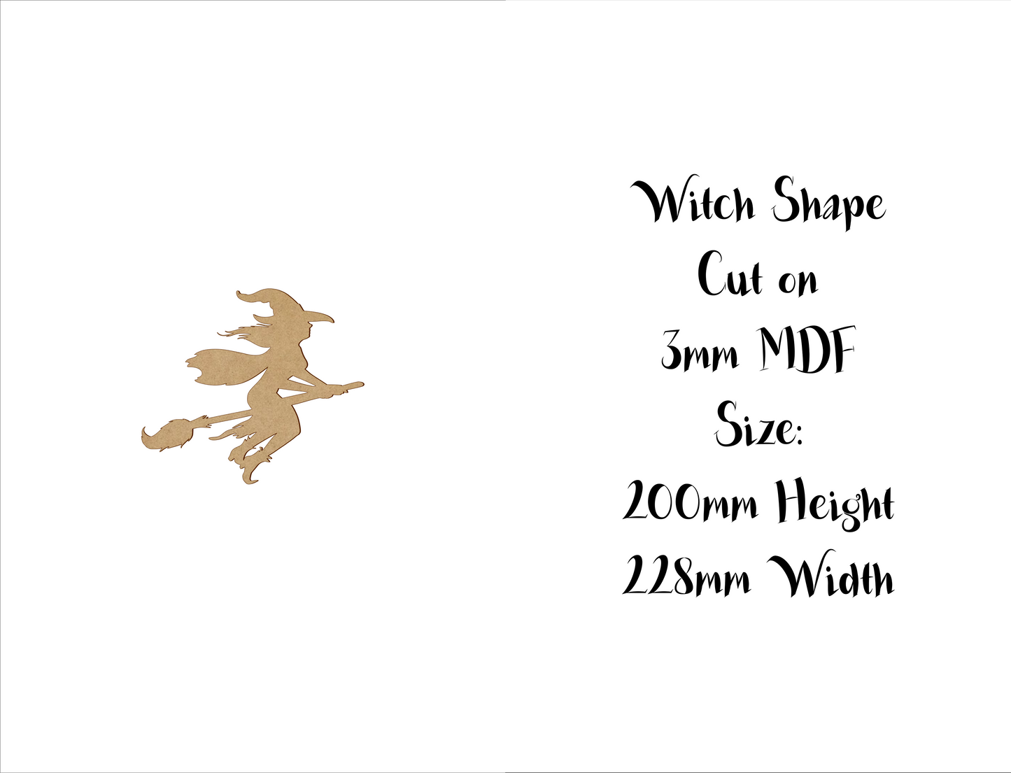 Halloween MDF decoration - Witches - 10cm to 30cm