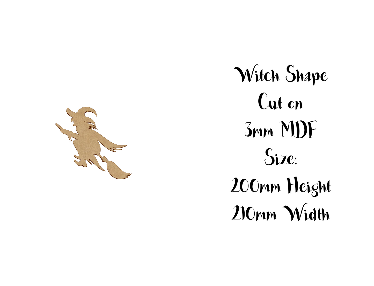 Halloween MDF decoration - Witches - 10cm to 30cm