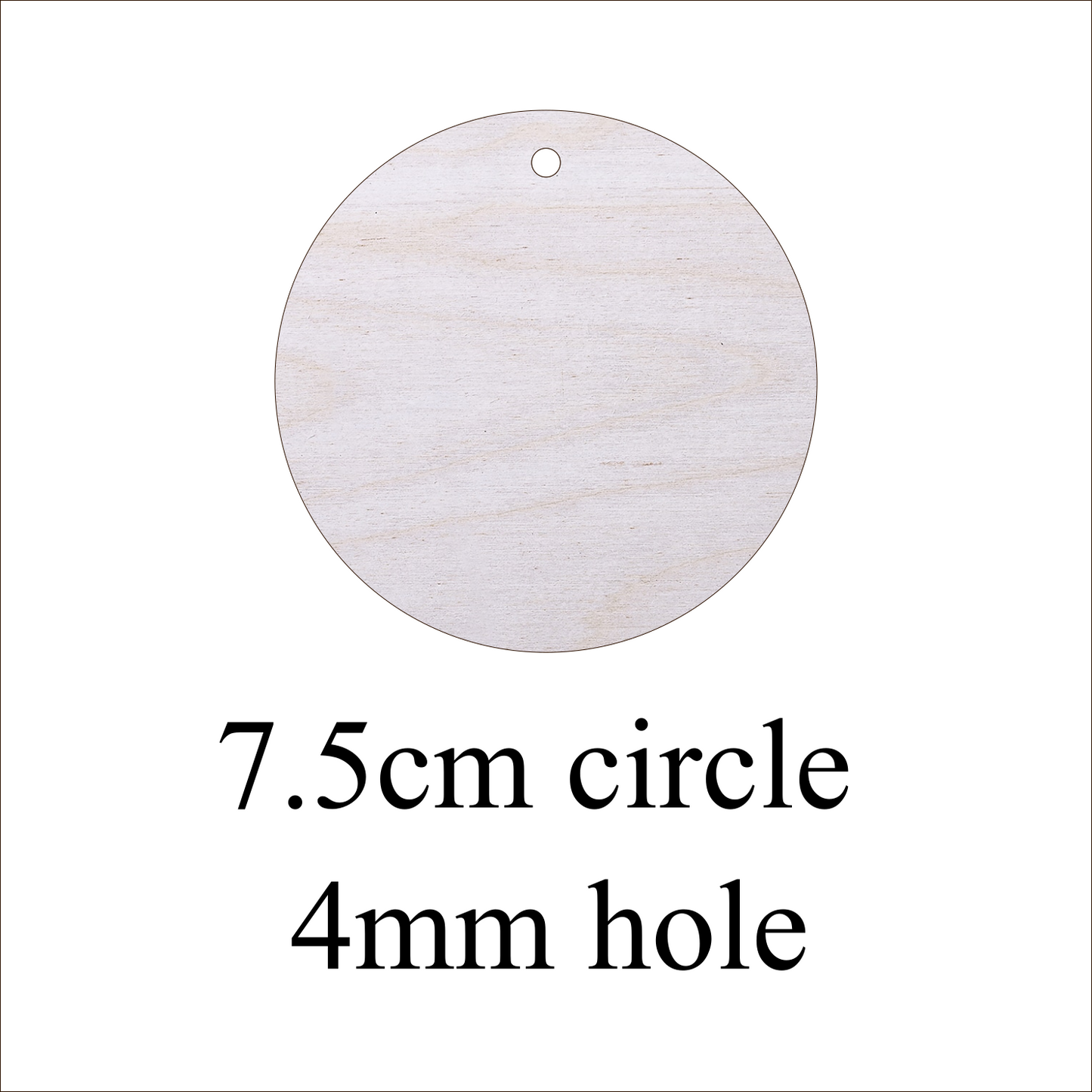 1200x 7.5cm circle 4mm hole