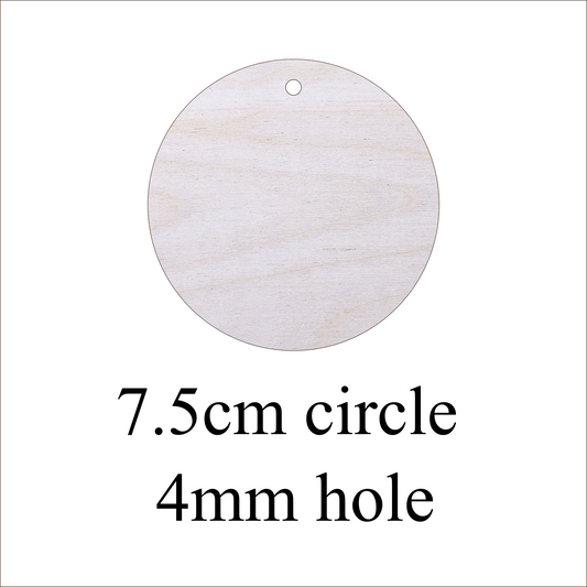 1200x 7.5cm circle 4mm hole