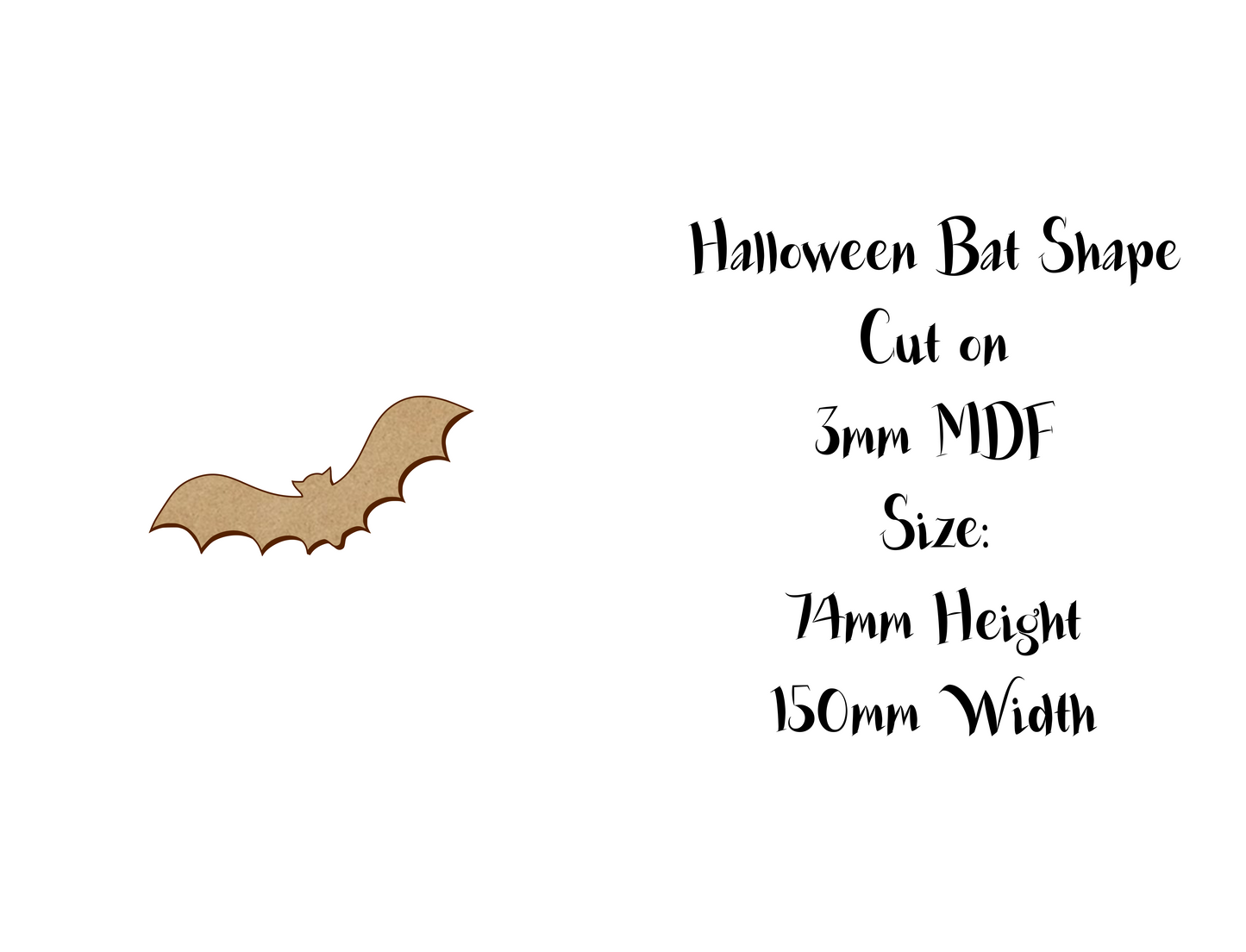 Halloween decoration - Bat - Size 5 to 25cm