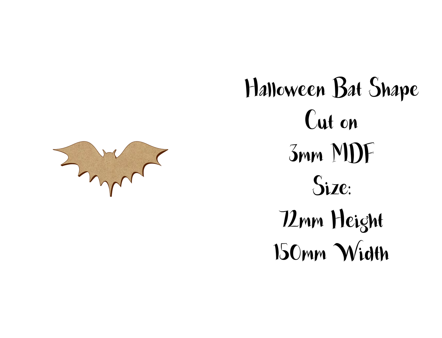 Halloween decoration - Bat - Size 5 to 25cm