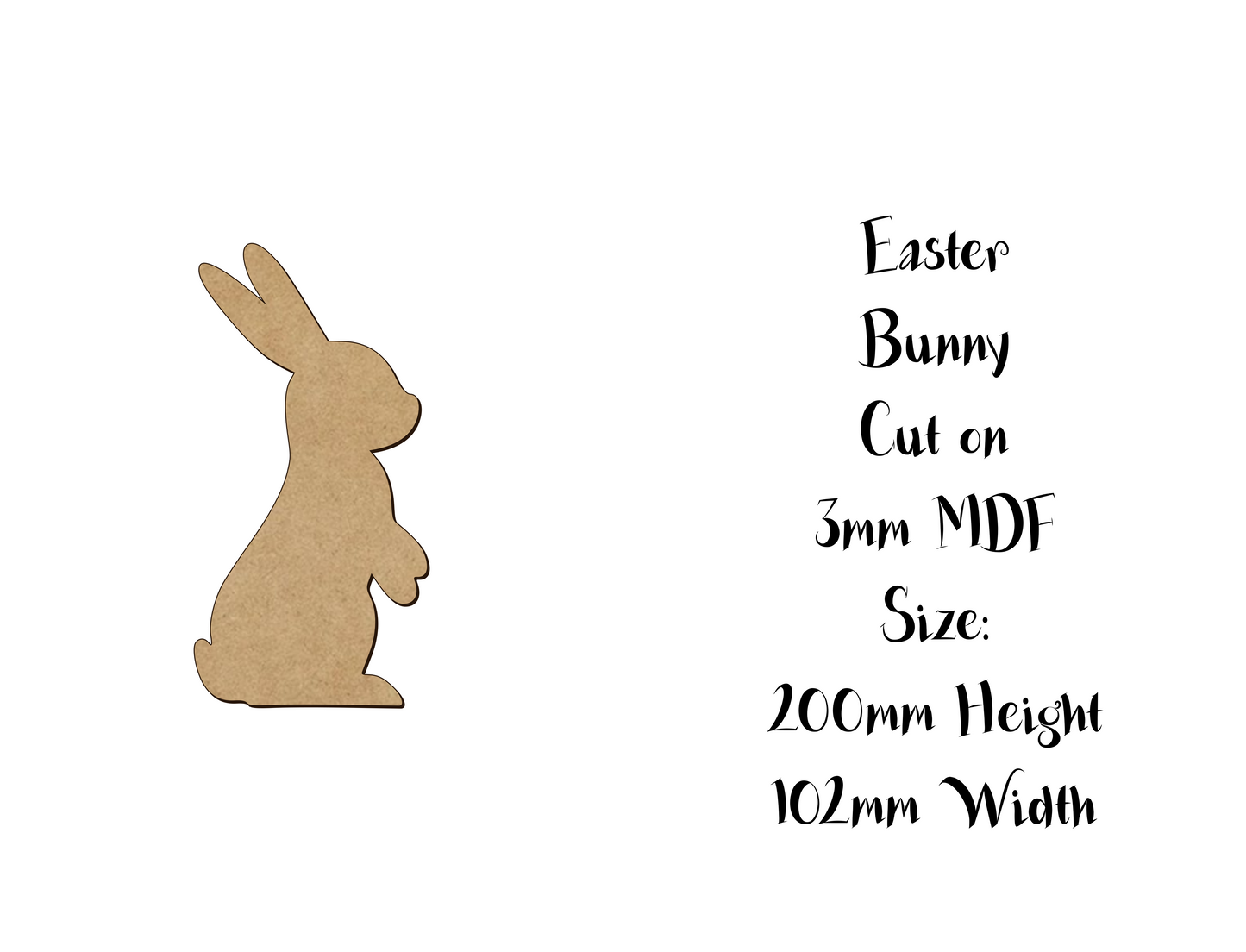 Easter decoration - Bunny - Size 5 to 25cm - Version 1