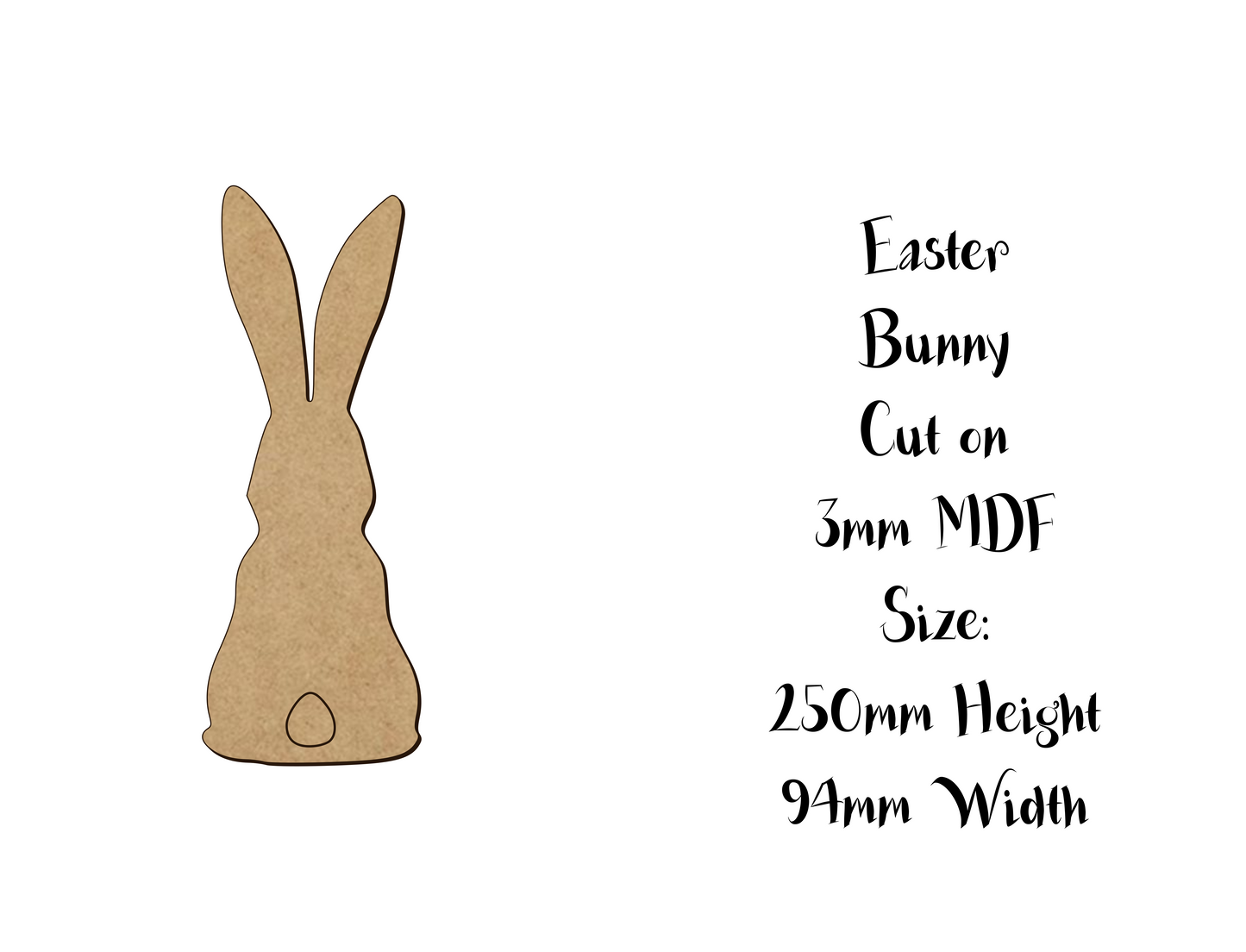 Easter decoration - Bunny - Size 5 to 25cm - Version 3