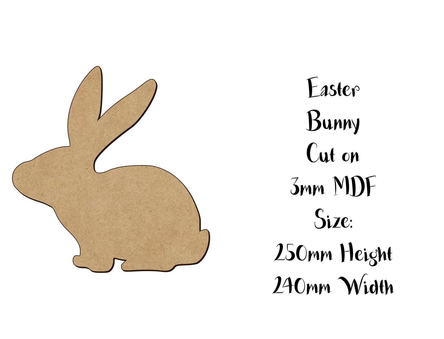 Easter decoration - Bunny - Size 5 to 25cm - Version 4