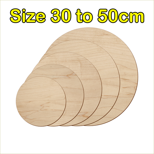 30cm to 50cm Circle Shape - 3mm Baltic Birch Plywood