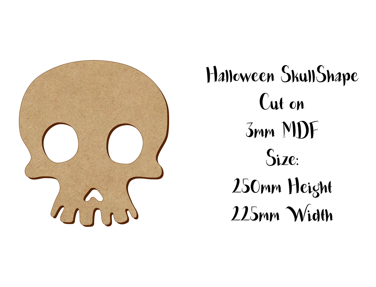 Halloween decoration - Skull - Size 5 to 25cm - Version 1