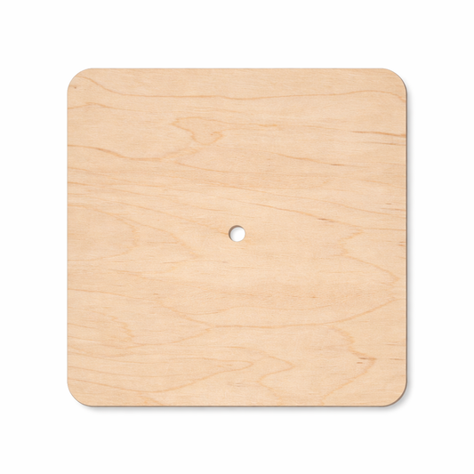 Square - Round Corners - Wooden Clock Face | 10cm – 25cm | 3mm Birch Plywood | DIY Clock Blanks