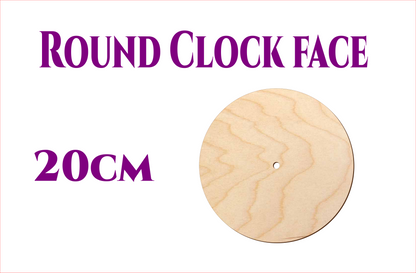 Round Clock Face - size from 10cm to 25cm