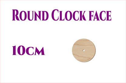 Round Clock Face - size from 10cm to 25cm