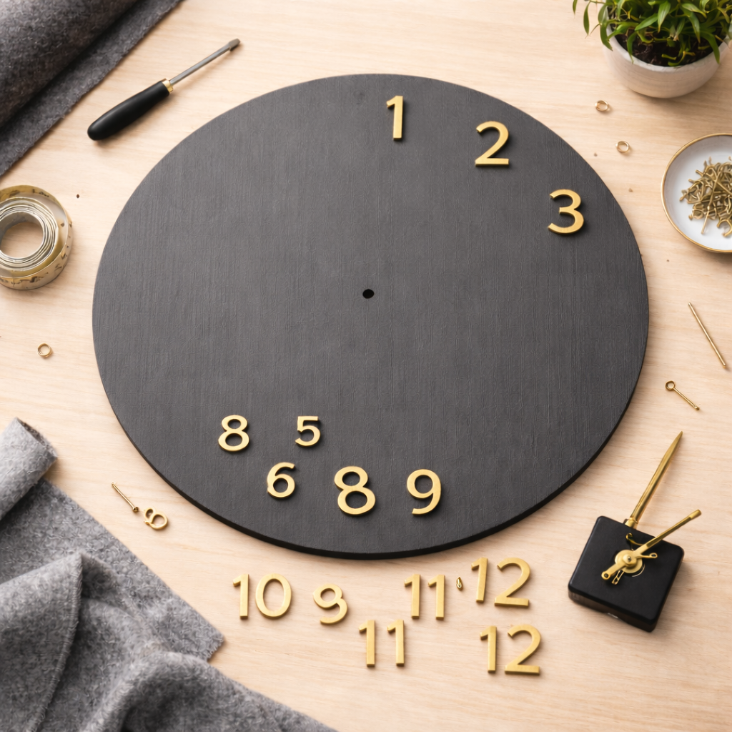 Round Wooden Clock Face | 30cm – 49cm | 3mm Birch Plywood | DIY Clock Blanks