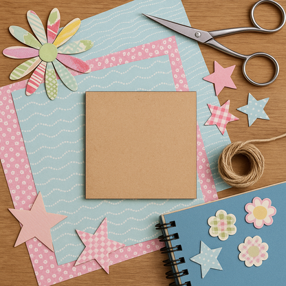 1cm to 10cm Laser-Cut MDF Square Shapes – 3mm Craft Blanks