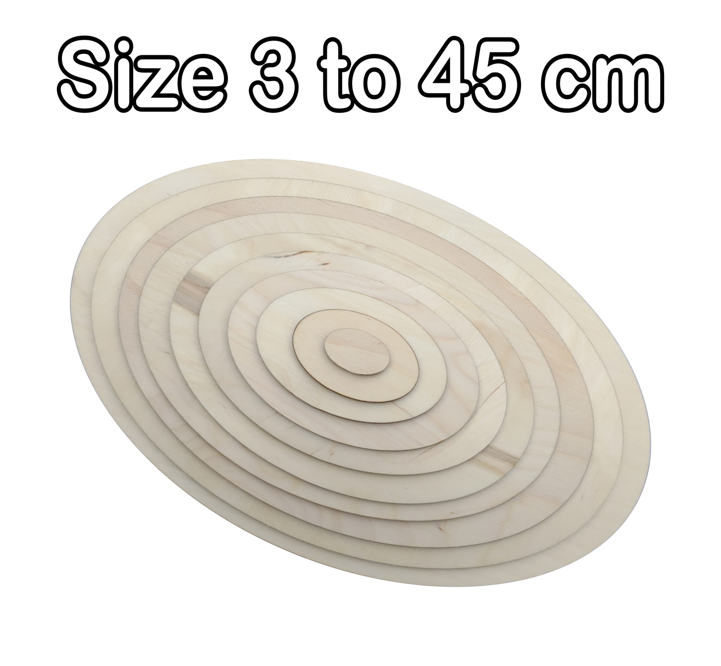 Oval shape - 3mm plywood