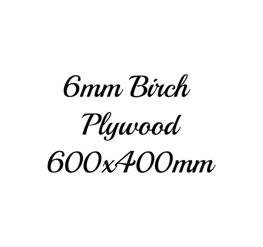 6mm Birch Plywood Laser Safe B/BB Ply sheets 600x400