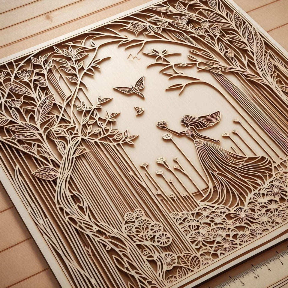 21cm to 30cm Laser-Cut MDF Square Shapes – 3mm Craft Blanks