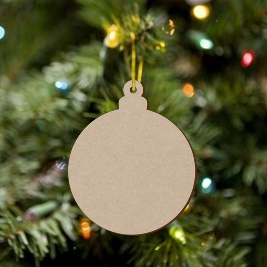 MDF Christmas Baubles Xmas Shape - v1