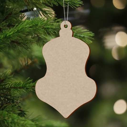 MDF Christmas Baubles Xmas Shape - v3