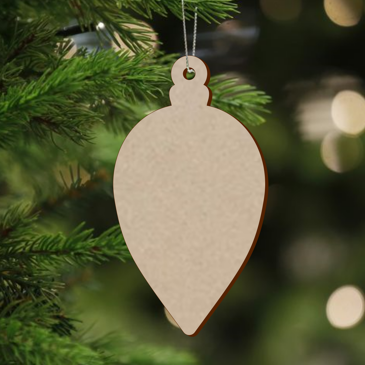 MDF Christmas Baubles Xmas Shape - v4