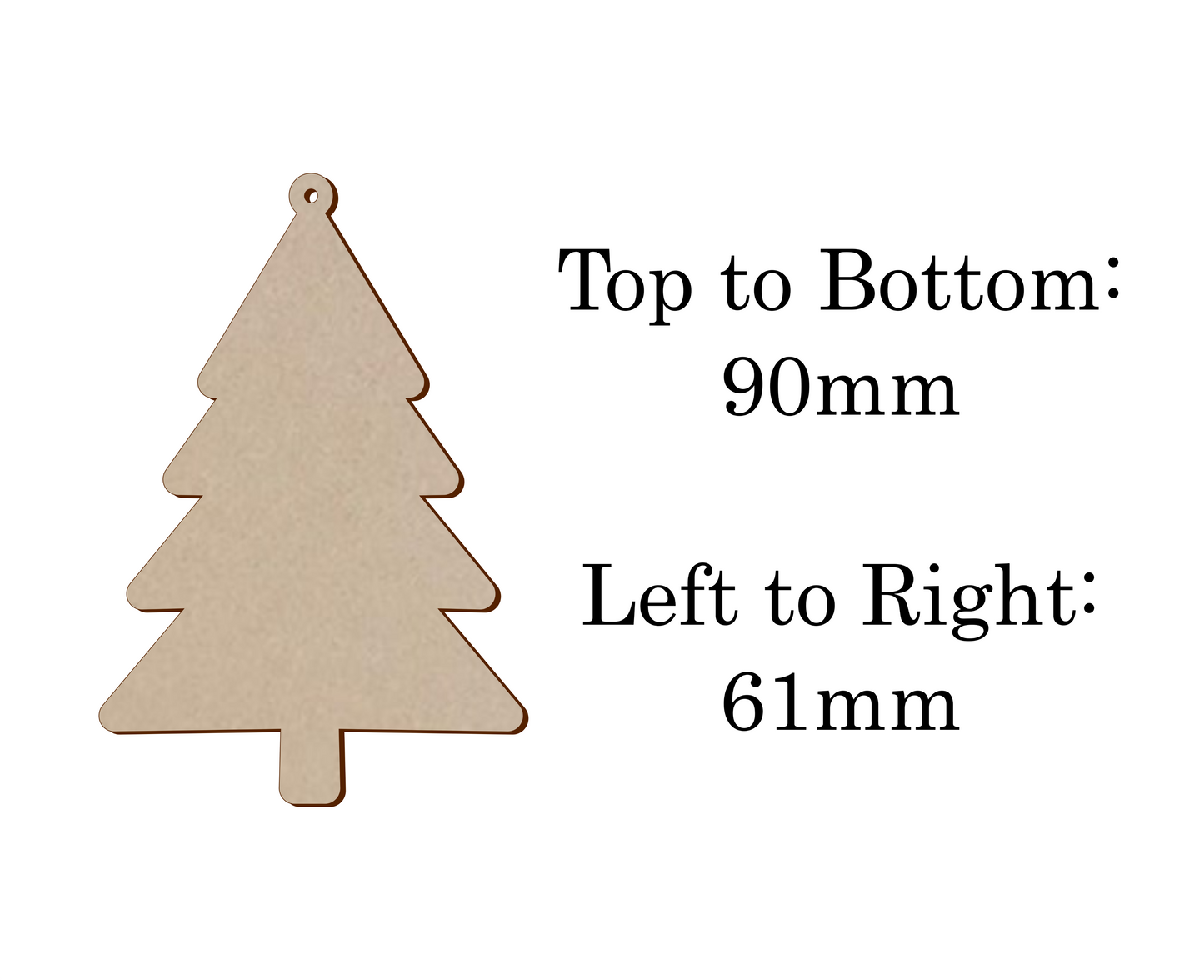 MDF Tree bauble shape - v3