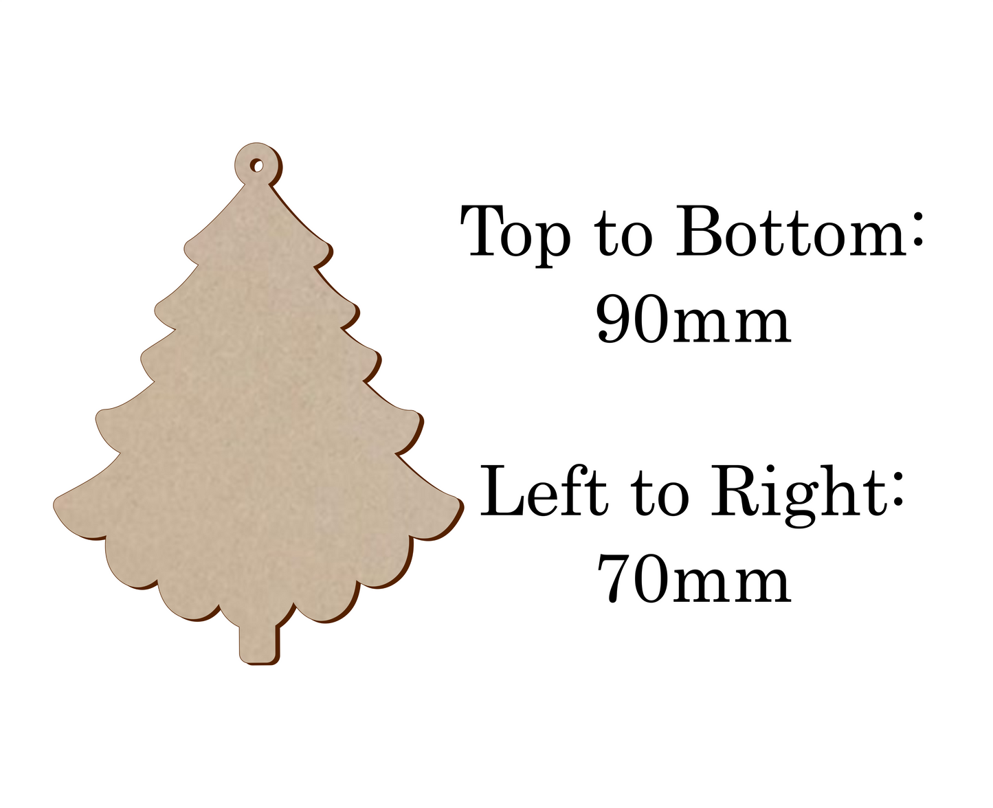 MDF Tree bauble shape - v5