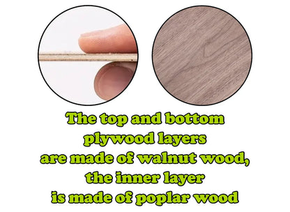 Walnut Plywood Square Coasters 95mm – 3mm Wooden Craft Blanks
