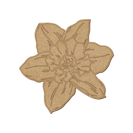 Daffodil Flower Shapes - Size 10cm to 30cm - 3mm MDF