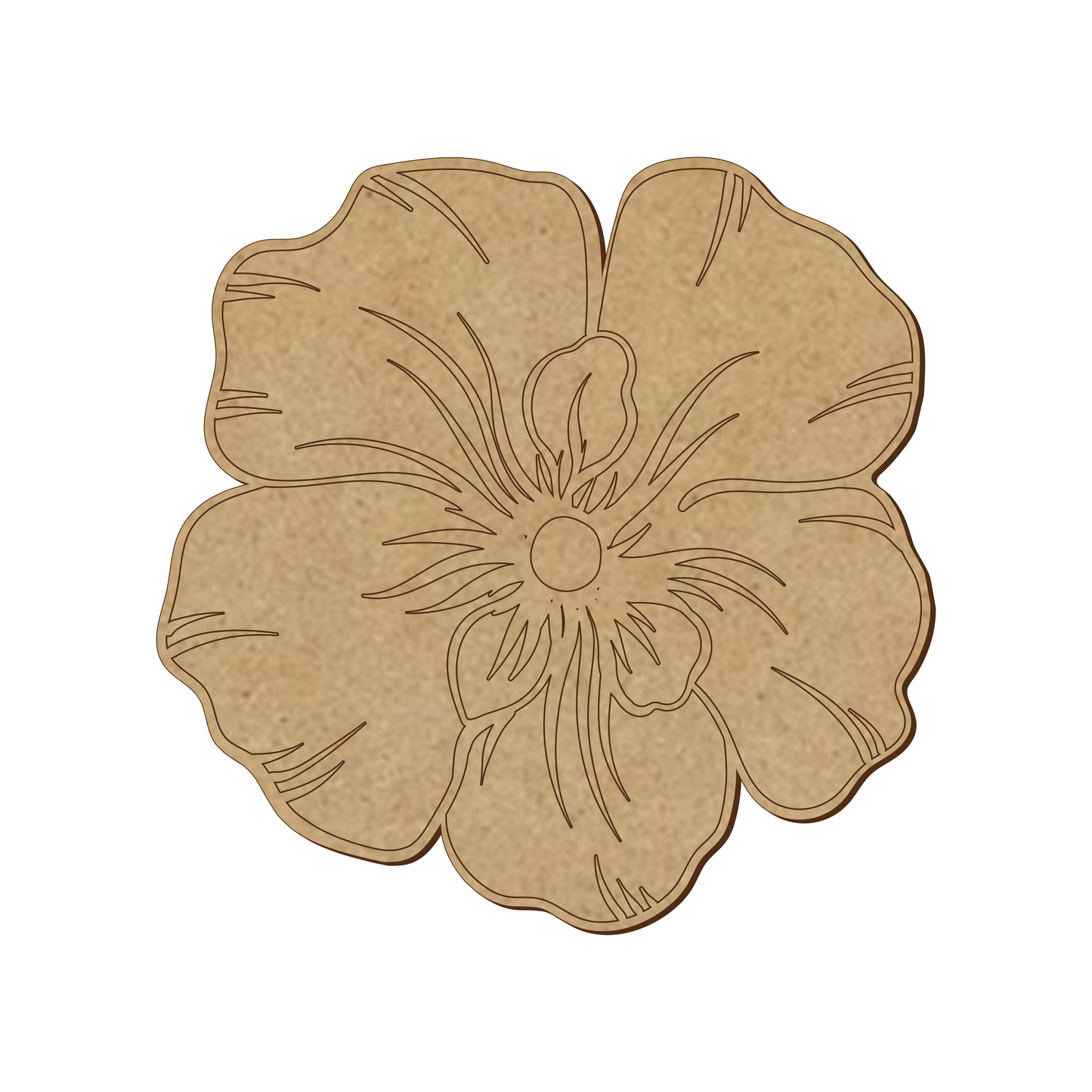 Dalia Flower Shapes - Size 10cm to 30cm - 3mm MDF