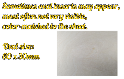 3mm Birch Plywood Laser Safe B/BB Ply sheets 500x300