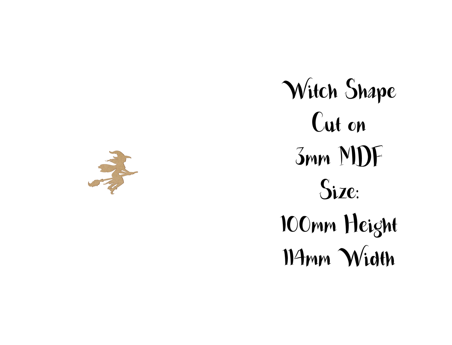 Halloween MDF decoration - Witches - 10cm to 30cm